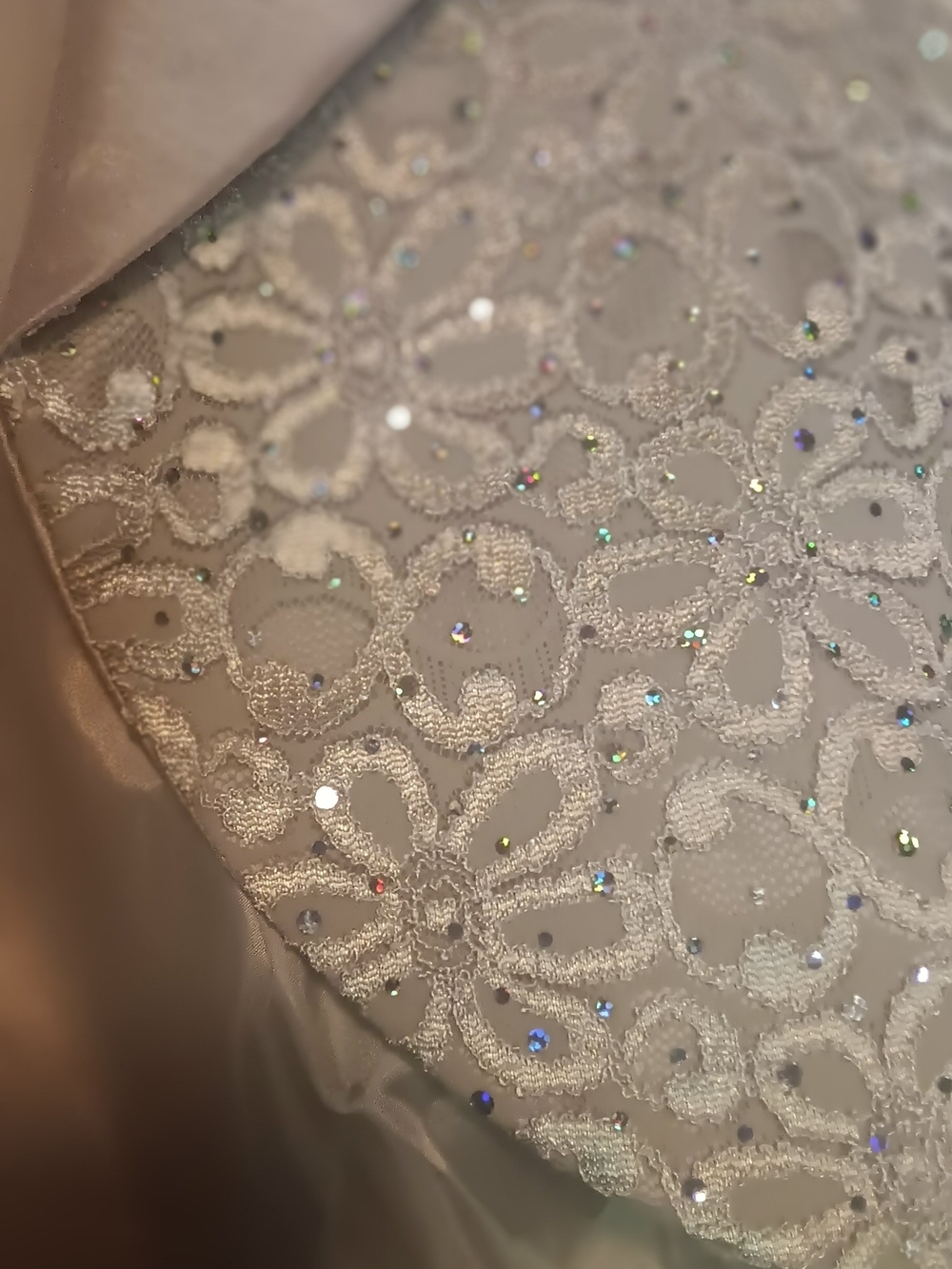 David’s Bridal Lace & Shantung Jacket Dress Mother of the Bride Formal Champagne - Picture 7 of 7